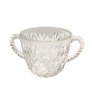 Anchor Hocking Pattern Precut Pineapple‎ Sugar Bowl Vintage